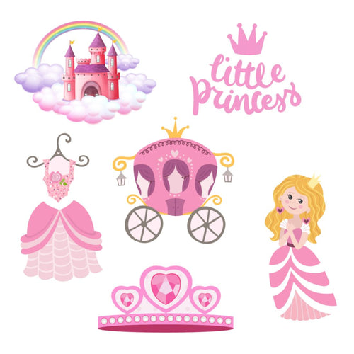 Load image into Gallery viewer, Little Princess Cut Outs Theme Birthday Decoration(12 Pcs)
