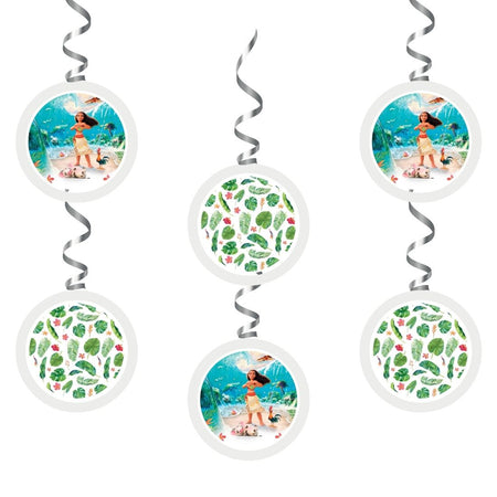 Moana Dangler/Wall Hanging Birthday Decoration – (6 Pieces)
