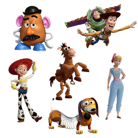Toy Story Theme Cutout (6 inches/250 GSM Cardstock/Mixcolour/12Pcs)