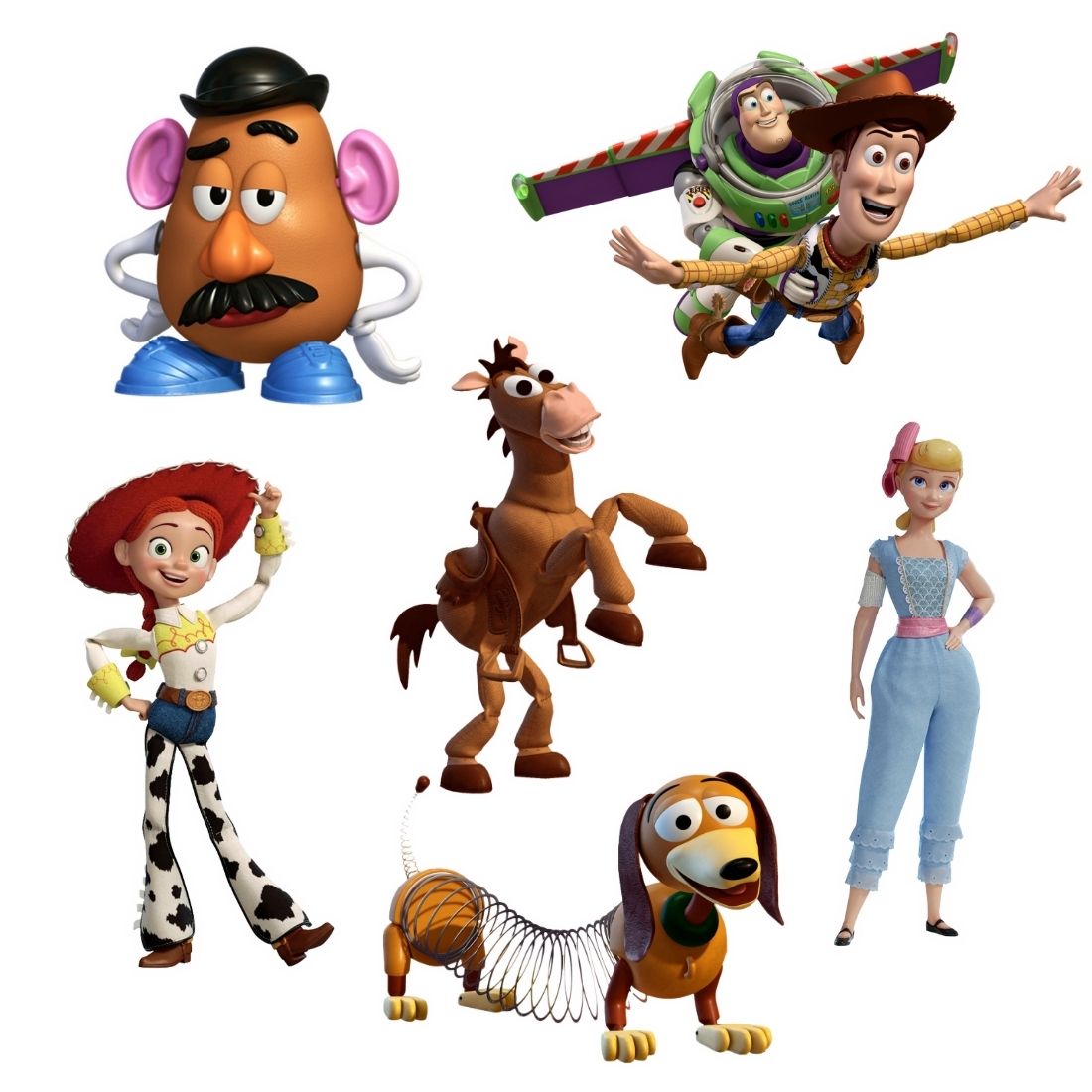 Toy Story Theme Cutout (6 inches/250 GSM Cardstock/Mixcolour/12Pcs)