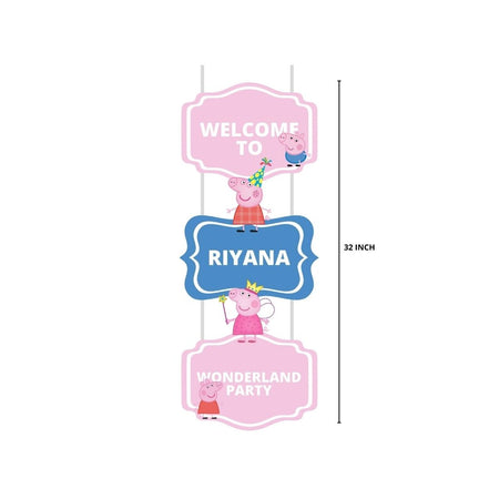 Peppa Pig Theme Birthday Decoration Hanging / Ceiling Hanging Decoration / Wall Decoration