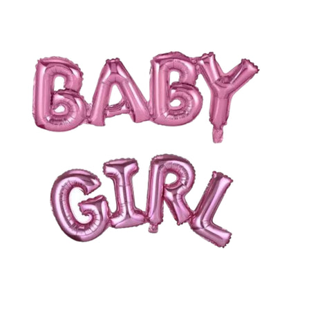 Baby Girl Foil Balloon, Birthday Decoration