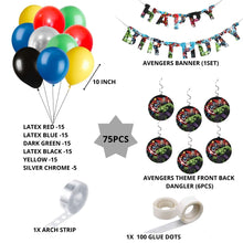 Avengers Theme Birthday Decoration Kit(75Pcs)