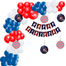Captain America Theme Birthday Decoration Kit(84Pcs)