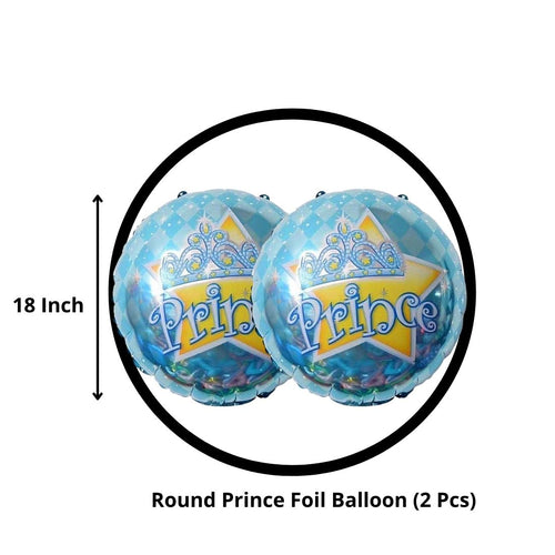 Load image into Gallery viewer, Prince Happy Birthday Foil Balloon Birthday Celebration Balloons, Birthday Theme Decoration Foil Balloon - 5 Pcs

