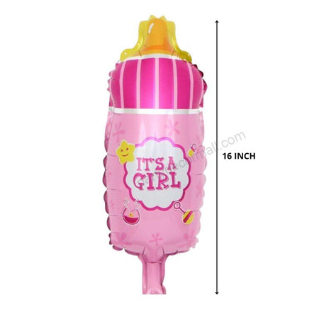 Baby Girl Pink Bottle Balloons / Baby Shower Decoration/ Welcome Baby