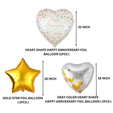Happy Anniversary 5 pcs set Foil Balloon Party Decoration