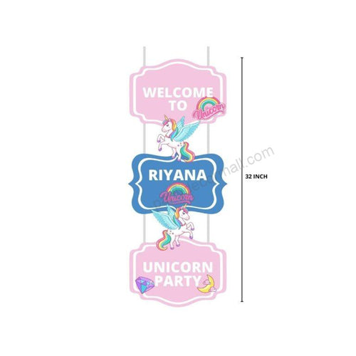 Load image into Gallery viewer, Unicorn Theme Birthday Decoration Hanging / Ceiling Hanging Decoration / Wall Decoration
