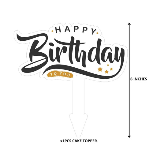 Load image into Gallery viewer, Happy Birthday Cake Toppers Cake Decoration for Birthday Party (1 Pcs)
