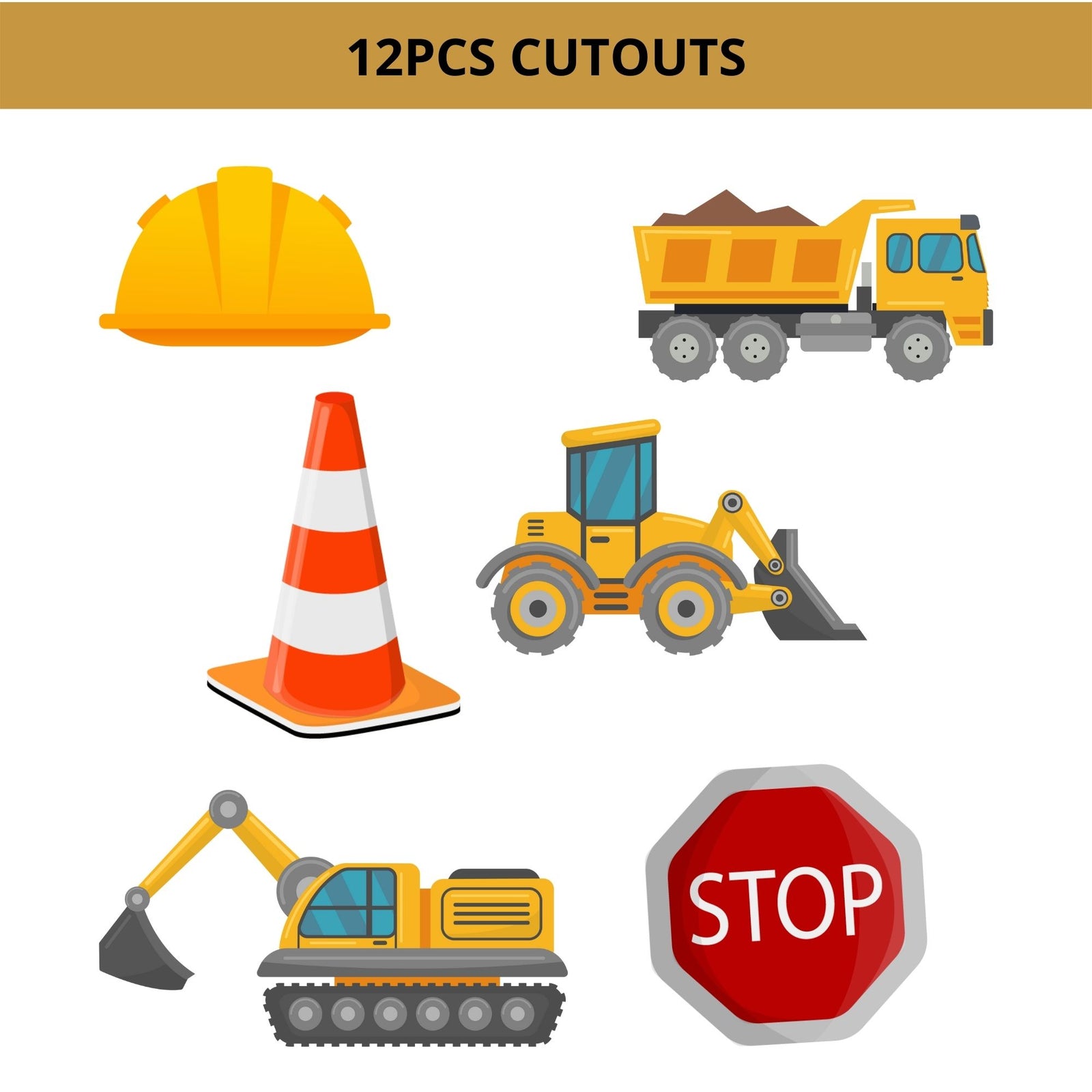 Construction Theme Cutout (12 Pcs)