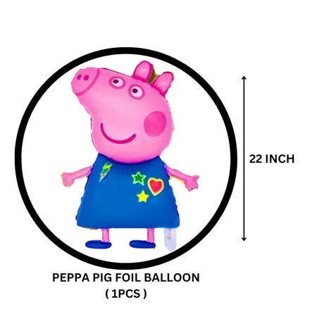 Peppa Pig Birthday Decoration Party Foil Balloon- Set of 5