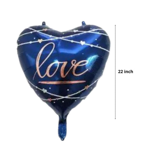Load image into Gallery viewer, Blue Love foil Balloon
