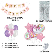 Unicorn Theme Balloon Decor DIY Kit (54 Pcs)