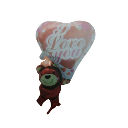Load image into Gallery viewer, I Love You Teddy Foil Balloon for valentine Day Decoration

