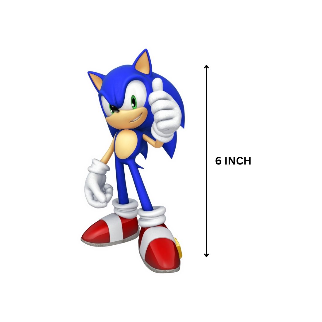Sonic Theme Cutout (6 inches/250 GSM Cardstock/Mixcolour/12Pcs)