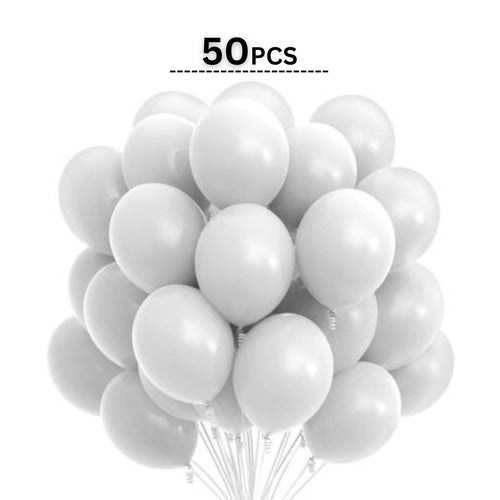 Load image into Gallery viewer, Grey Pastel Latex Balloon (50 Pcs Set) For Engagement, Wedding and Valentines Day Or Birthday Party Celebration Decoration

