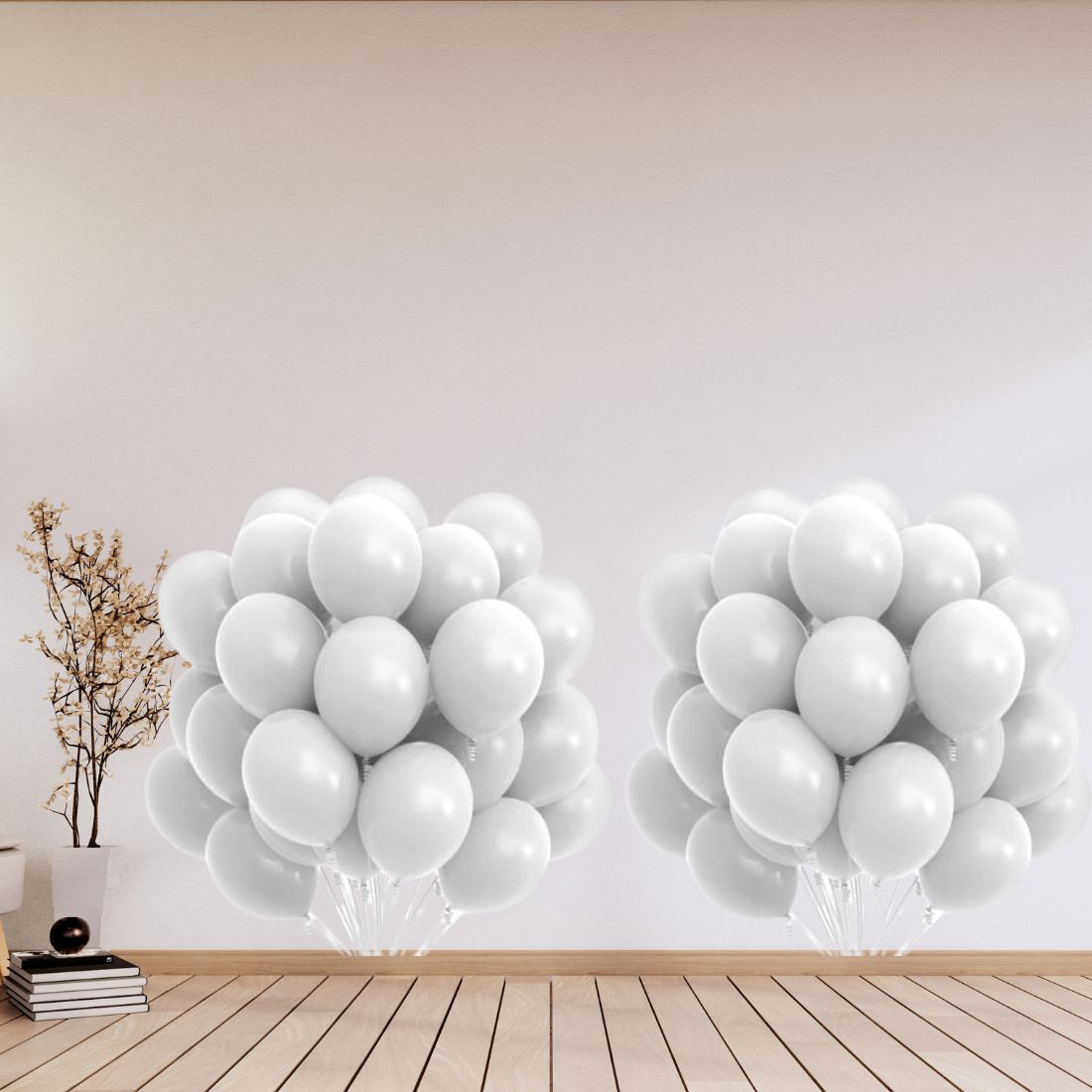 Grey Pastel Latex Balloon (50 Pcs Set) For Engagement, Wedding and Valentines Day Or Birthday Party Celebration Decoration