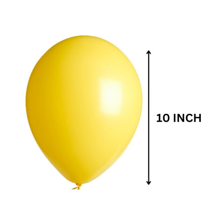 Yellow Pastel Latex Balloon (50 Pcs Set) For Engagement, Wedding and Valentines Day Or Birthday Party Celebration Decoration