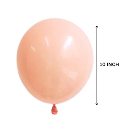 Pastel Peach Latex Balloon (50 Pcs Set) For Engagement, Wedding and Valentines Day Or Birthday Party Celebration Decoration