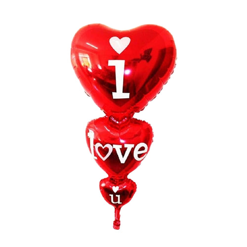 Load image into Gallery viewer, I Love You Foil Balloons Heart Shape for Wedding Engagement Valentine&#39;s Day Anniversary Birthday Party Decoration
