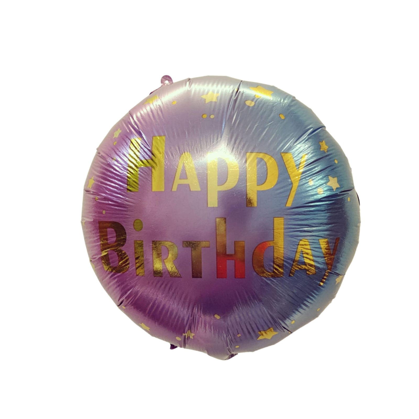 Happy Birthday Blue and Pink Foil Balloon
