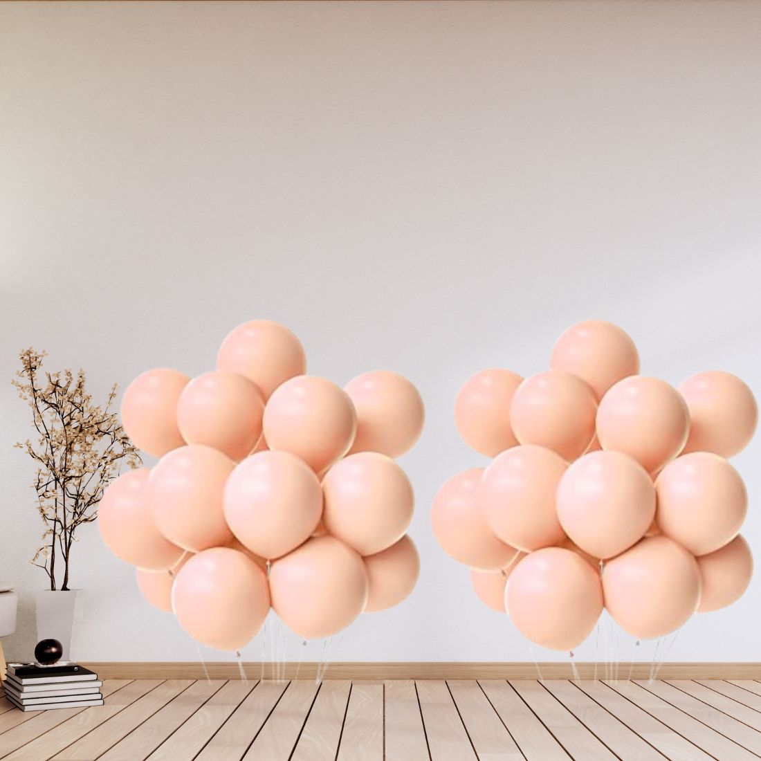 Pastel Peach Latex Balloon (50 Pcs Set) For Engagement, Wedding and Valentines Day Or Birthday Party Celebration Decoration