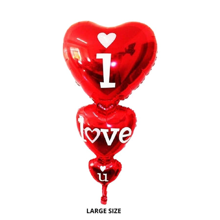 I Love You Foil Balloons Heart Shape for Wedding Engagement Valentine's Day Anniversary Birthday Party Decoration