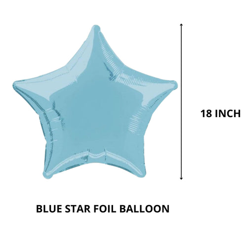 Load image into Gallery viewer, Birthday Decoration kit for 1st Birthday Boys-85 Pcs Bday With Blue Banner, Blue Star, Balloons, Foil Balloons, 1st Birthday For Kids
