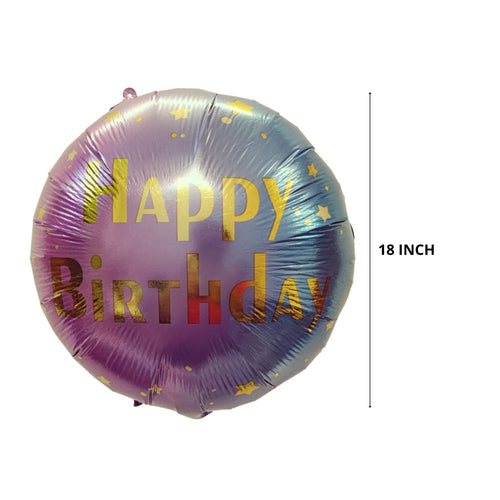 Load image into Gallery viewer, Happy Birthday Purple Foil Balloon

