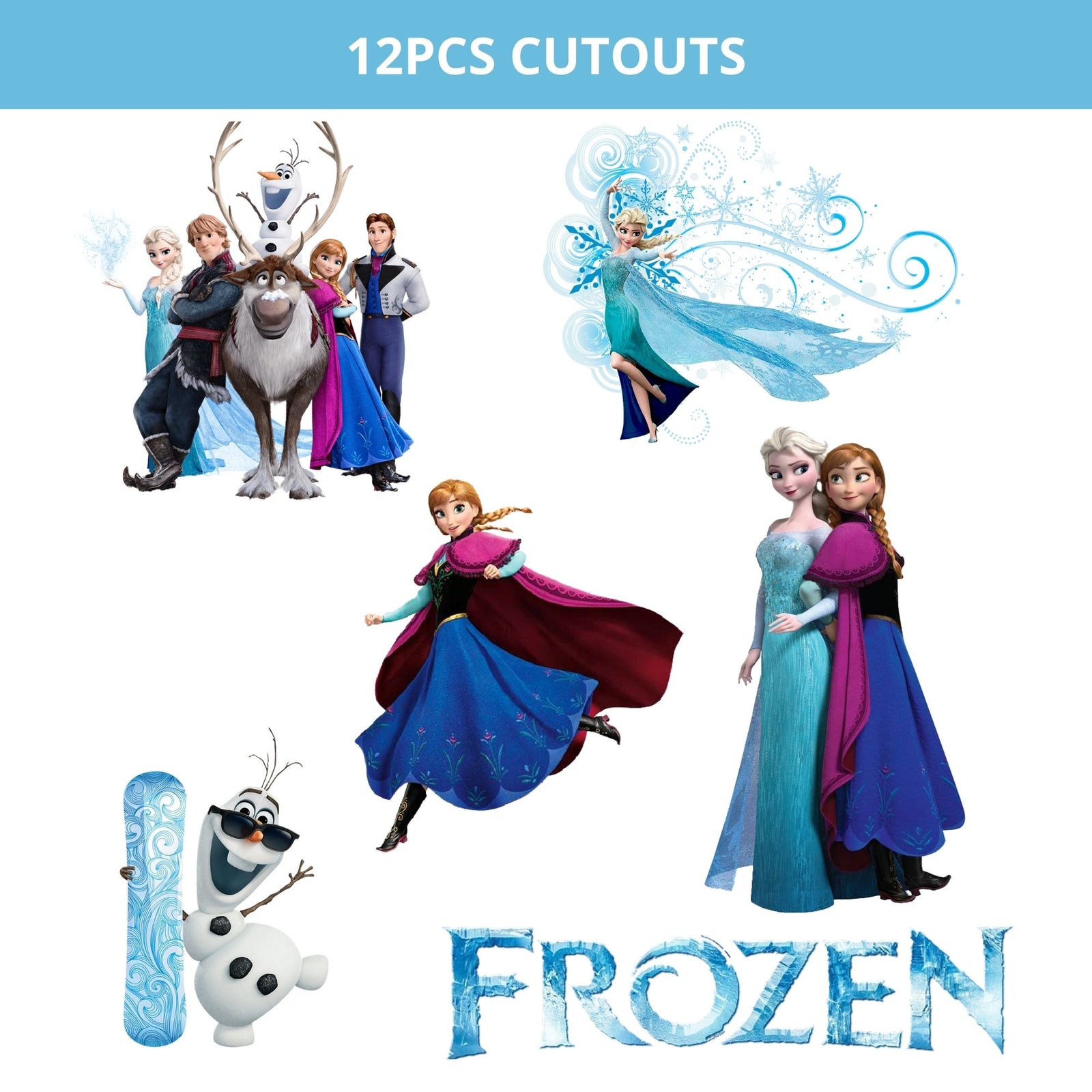 Frozen Theme Cutout (12 Pcs)