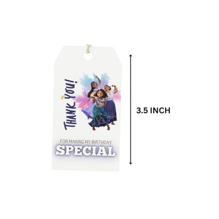 Encanto Theme Birthday Favour Tags (2 x 3.5 inches/250 GSM Cardstock/Mixcolour/30Pcs)