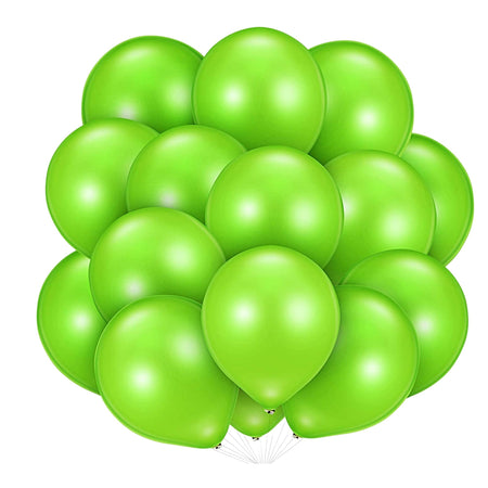 Latex Balloons(Lime Green) 10" (Pack of 50)