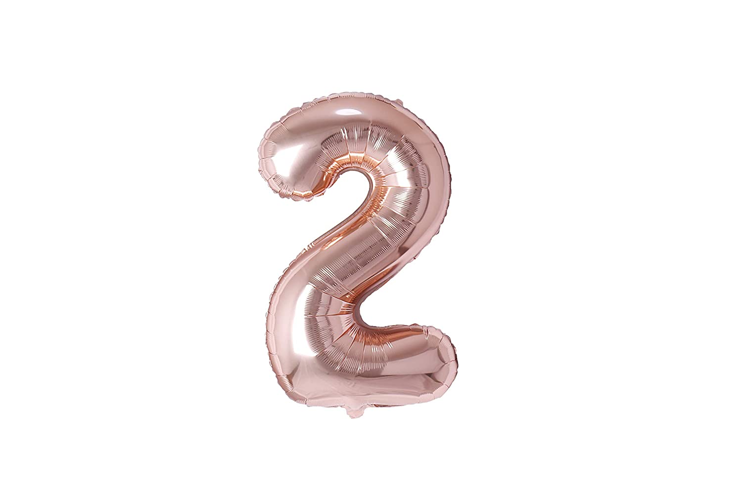 32 Inches Number Foil Balloon, Rose Gold Color, Number 2