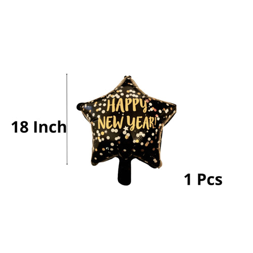 Load image into Gallery viewer, Welcome Happy New Year Foil Balloons for New Year Celebration Decoration (Champagne Bottle, Star Foil Balloons)
