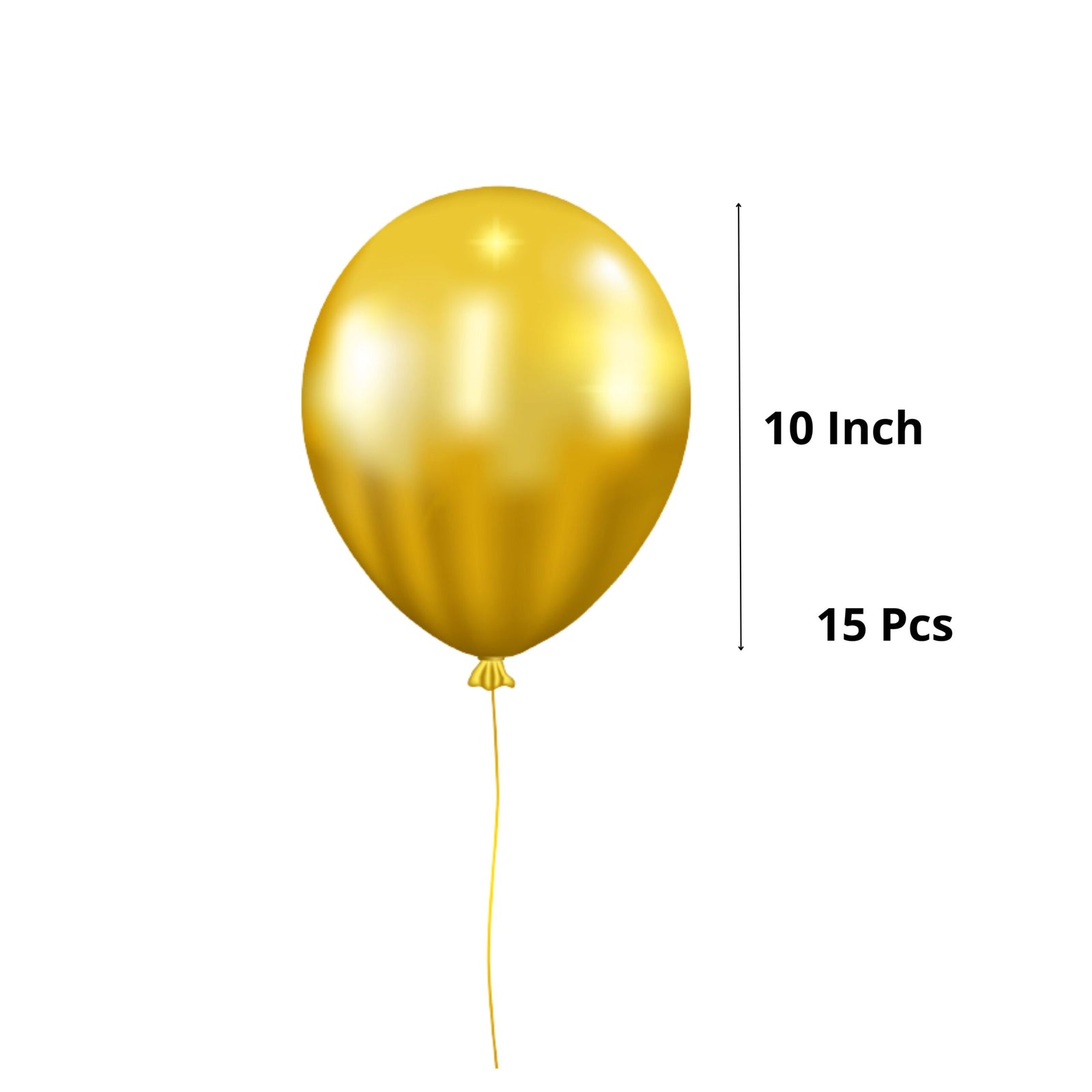 Happy New Year Foil Balloons for New Year Celebration Decoration (Golden and Black)