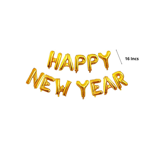 Load image into Gallery viewer, Happy New Year Foil Balloon Gold
