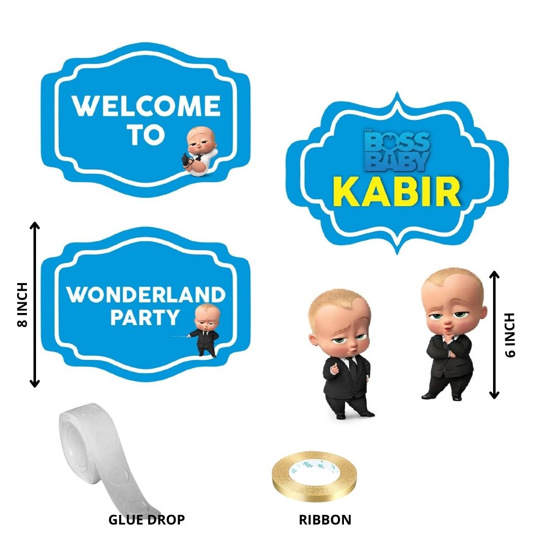 Boss Baby Theme Decoration Hanging / Ceiling Hanging Decoration / Wall Decoration