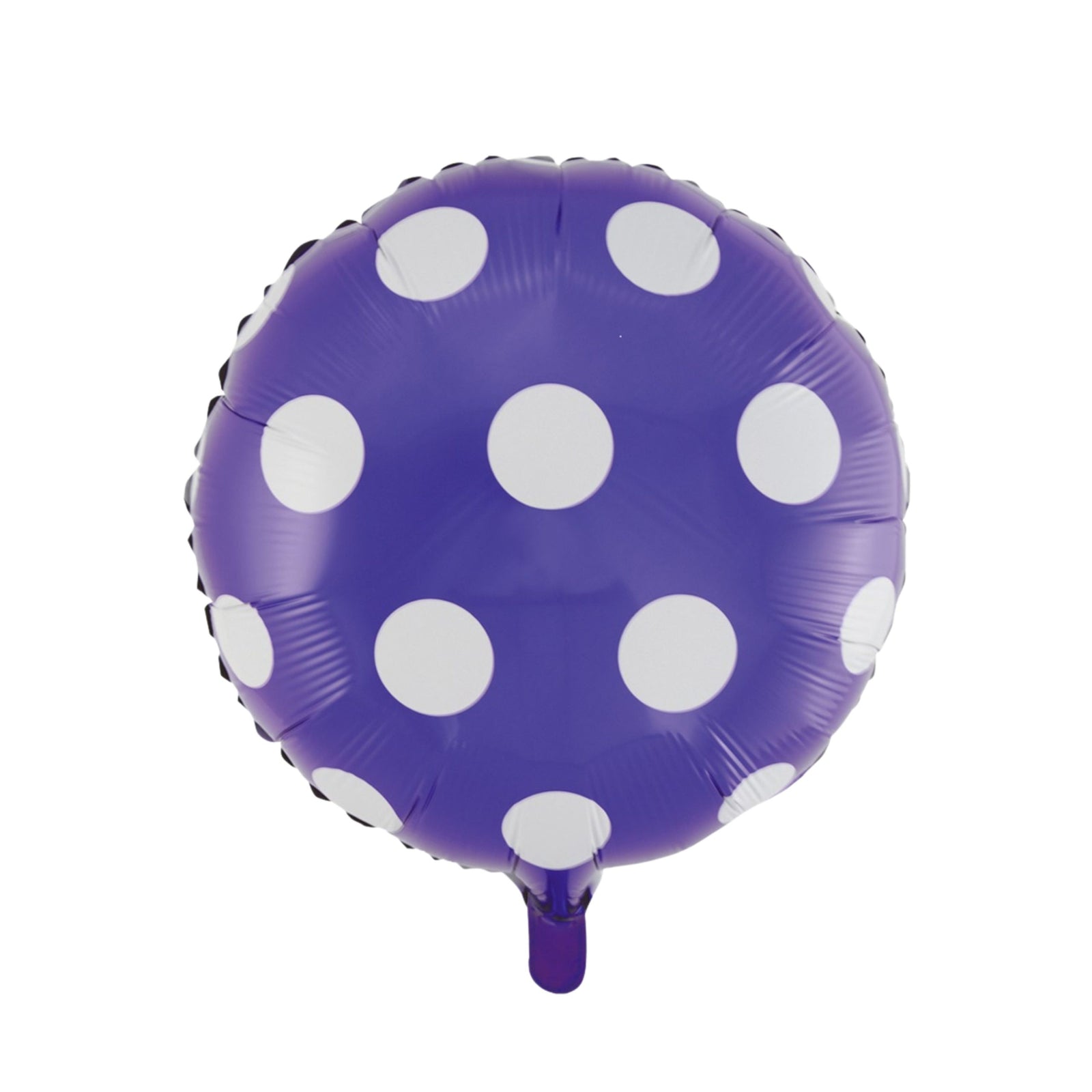Round Shape Purple Polka Dot Foil Balloon