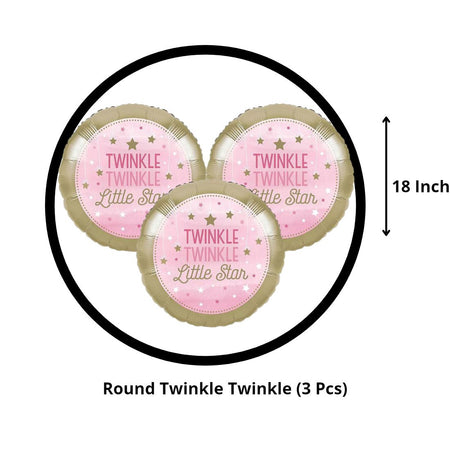 Twinkle Twinkle little Star Foil Balloon Decorations Theme