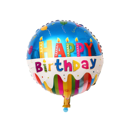 Happy Birthday Candle Foil Balloon