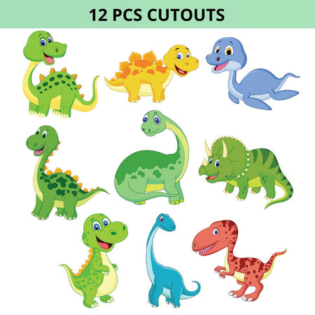Dinosaur Cut Outs (12 Pcs)