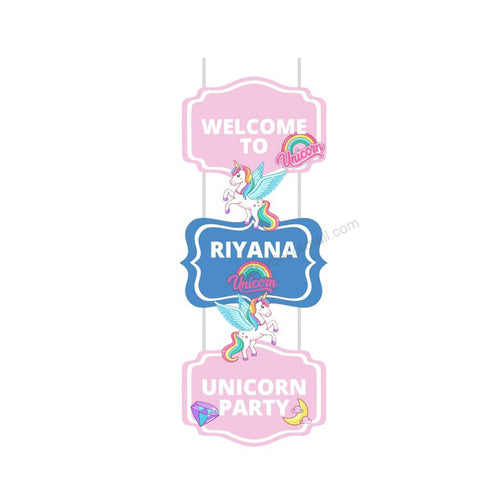 Load image into Gallery viewer, Unicorn Theme Birthday Decoration Hanging / Ceiling Hanging Decoration / Wall Decoration
