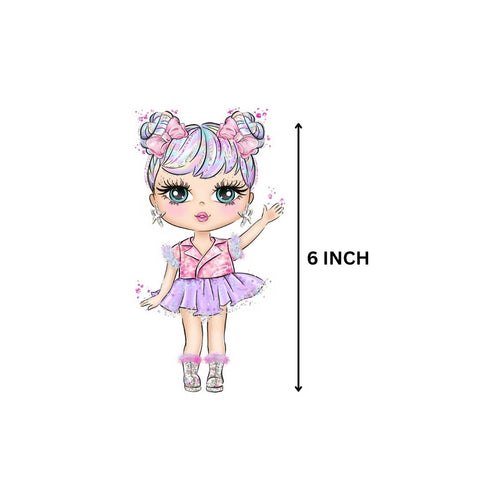Load image into Gallery viewer, Lol Doll Theme Cutout (6 inches/250 GSM Cardstock/Mixcolour/12Pcs)

