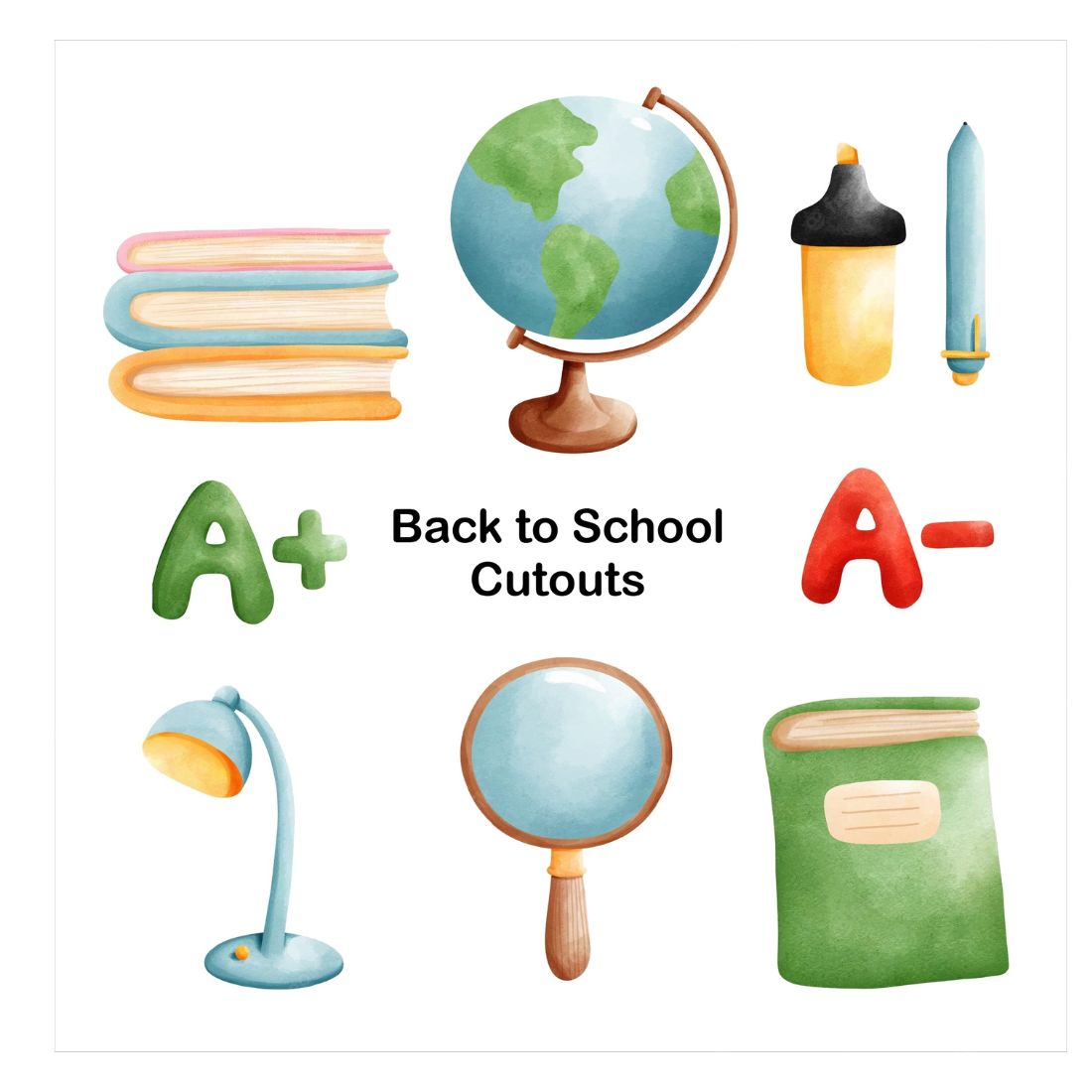 Back to School  Cut Outs (12 Pcs)