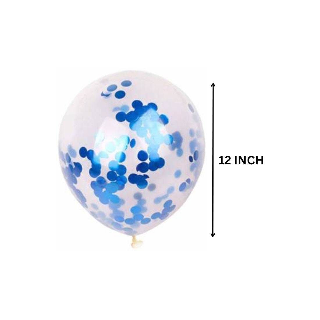 Blue Confetti Balloons - 12″ Balloons