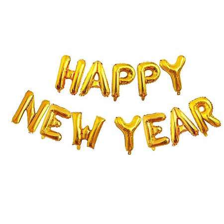 Happy New Year Foil Balloon Gold