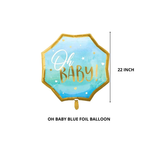 Load image into Gallery viewer, Oh Baby Blue foil Balloon
