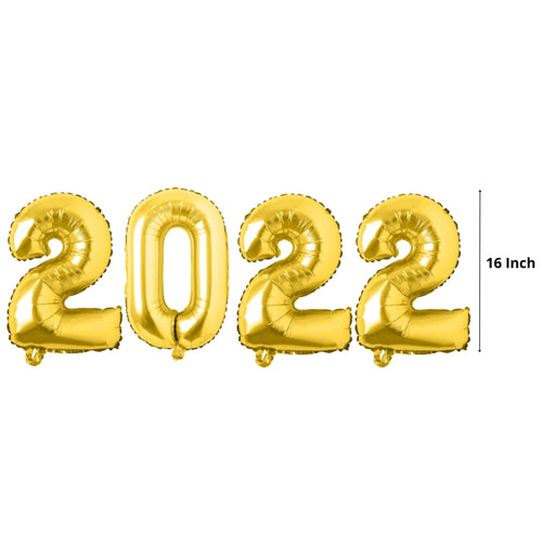 Load image into Gallery viewer, Welcome 2023 Happy New Year Foil Balloons for New Year Celebration Decoration (6 Pieces)
