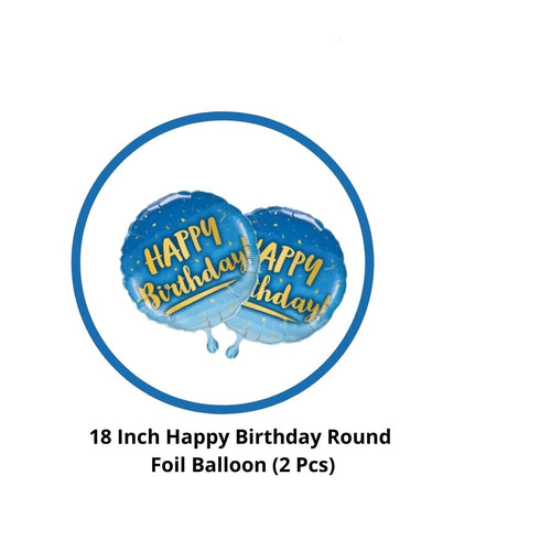 Load image into Gallery viewer, Blue Boys Prince Crown Foil Balloons Set for Boys Theme Birthday Party (set of 5)
