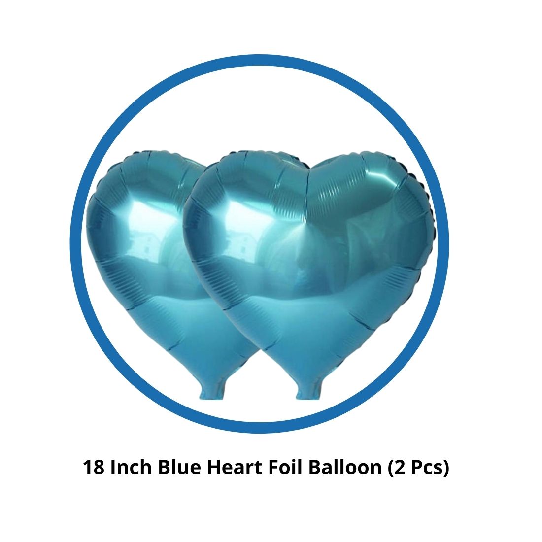 Blue Boys Prince Crown Foil Balloons Set for Boys Theme Birthday Party (set of 5)